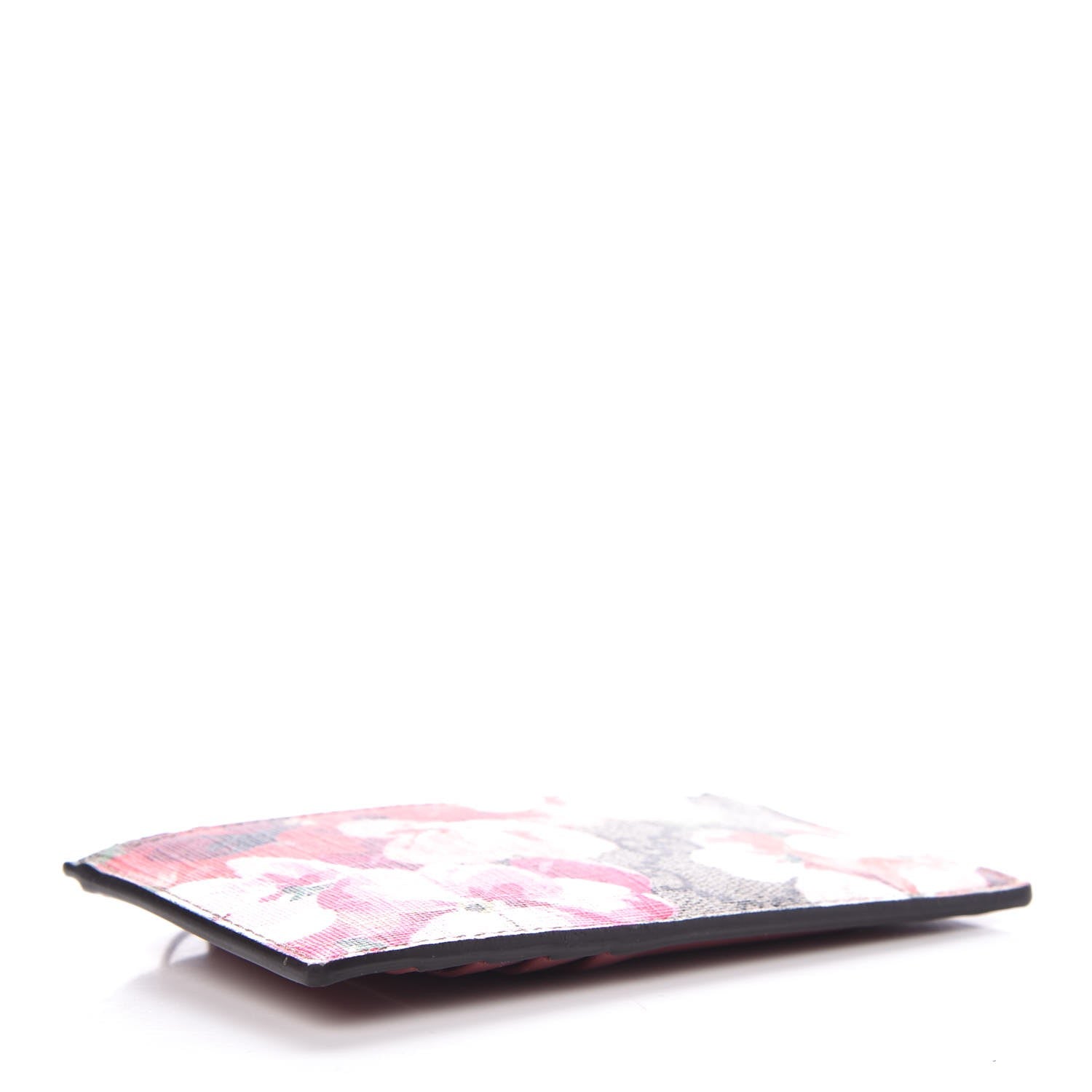 Gucci GG Supreme Monogram Blooms Coin Case Card Holder Beige Multicolor Dry Rose 4 of 7