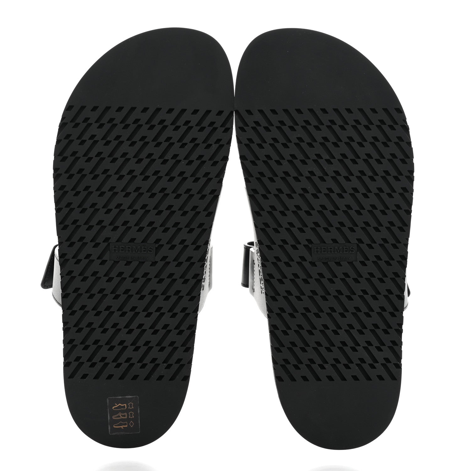 Hermes Calfskin Womens Chypre Sandals 38 Black 5 of 9