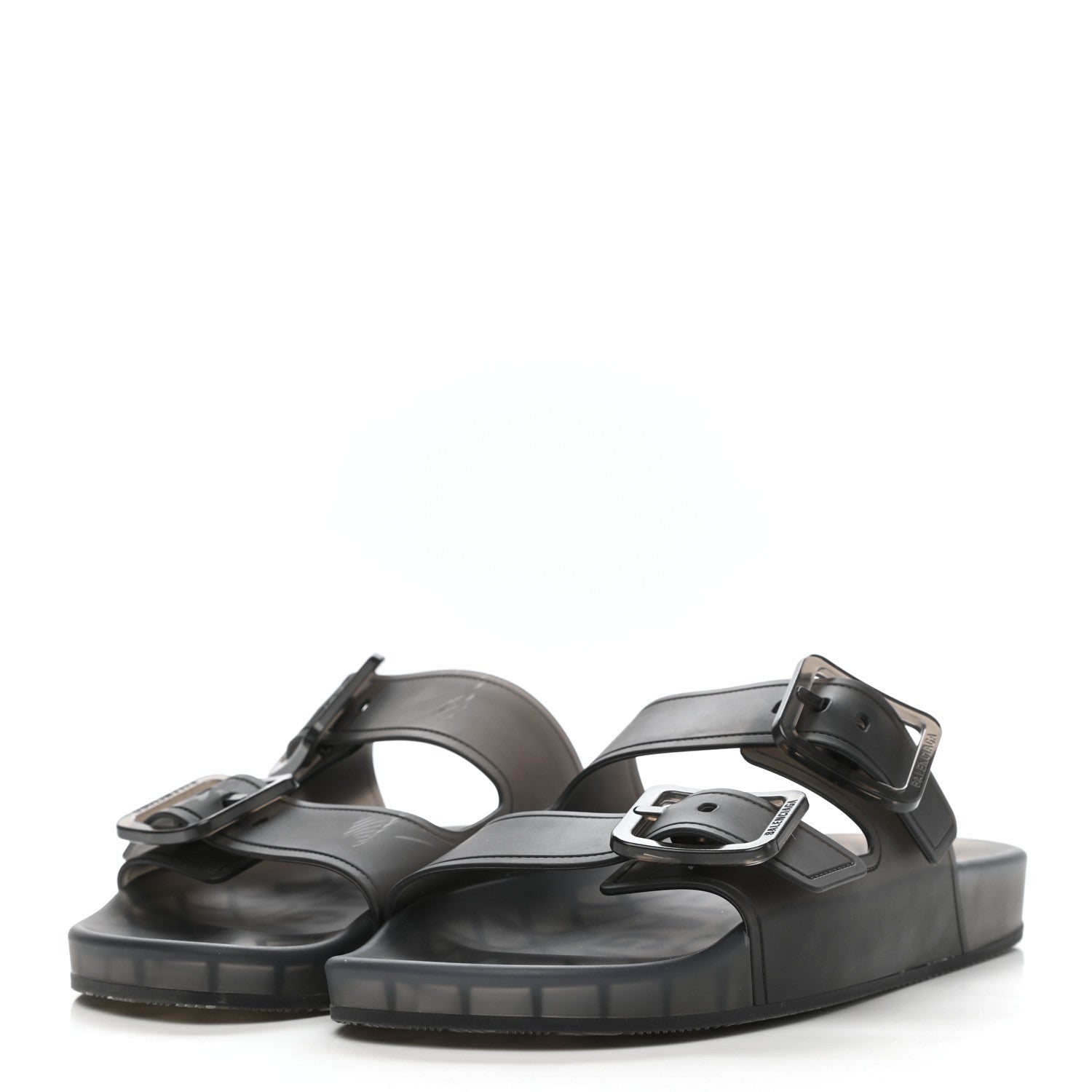 Balenciaga Technical Polyurethane Mallorca Slide Sandals 40 Black 2 of 8