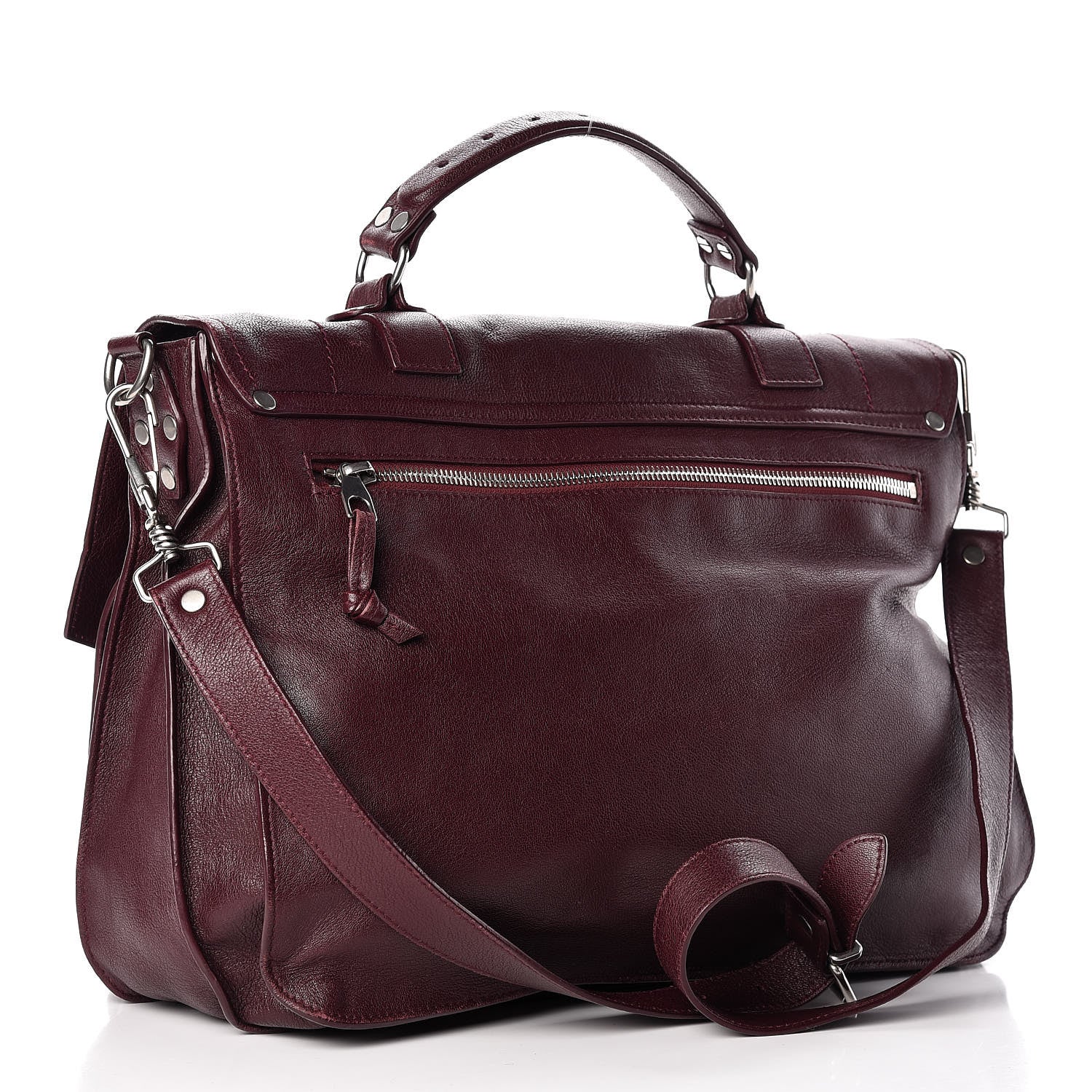 Proenza Schouler Lambskin Large PS1 Satchel Oxblood 3 of 15
