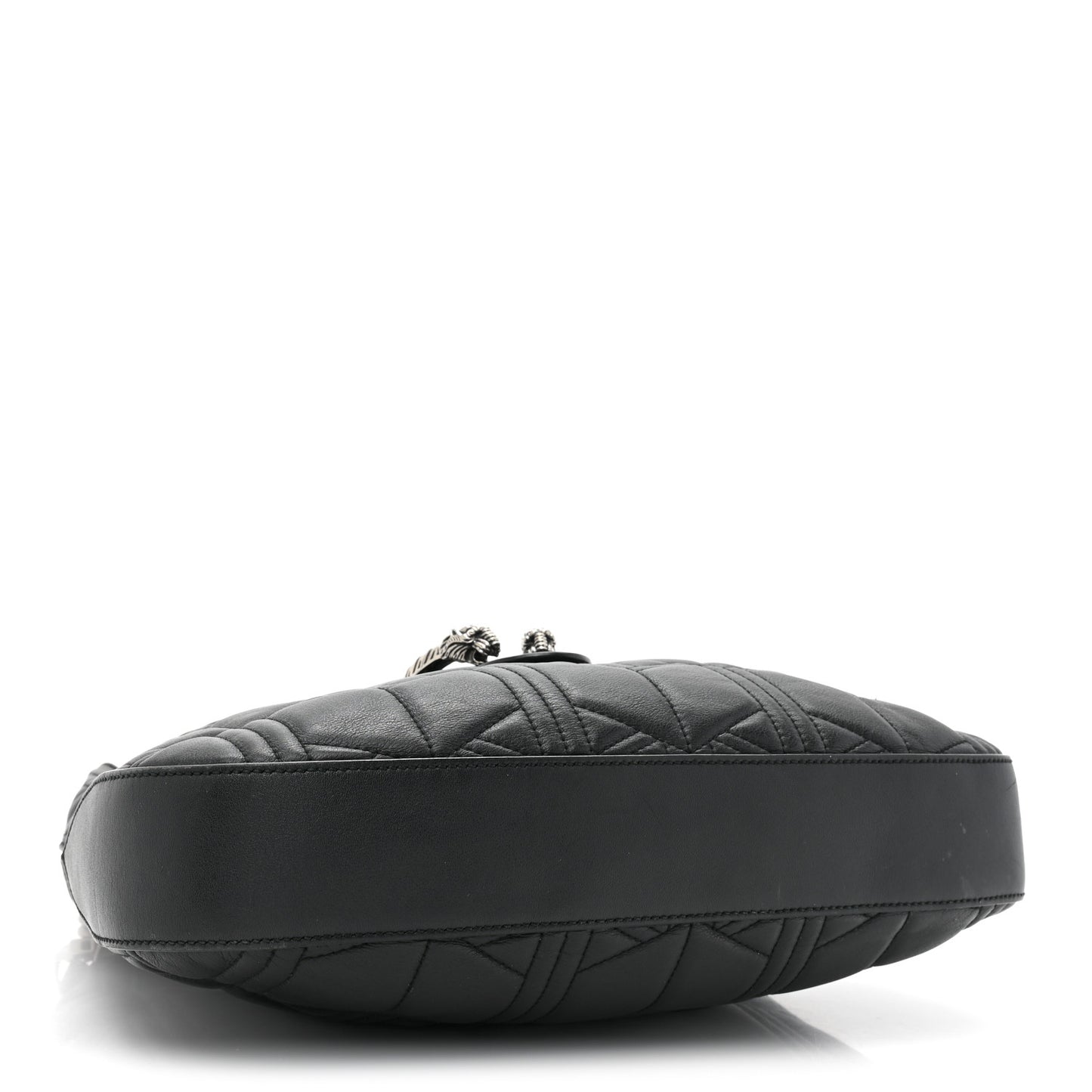 Calfskin Web Quilted Medium Dionysus Hobo Black