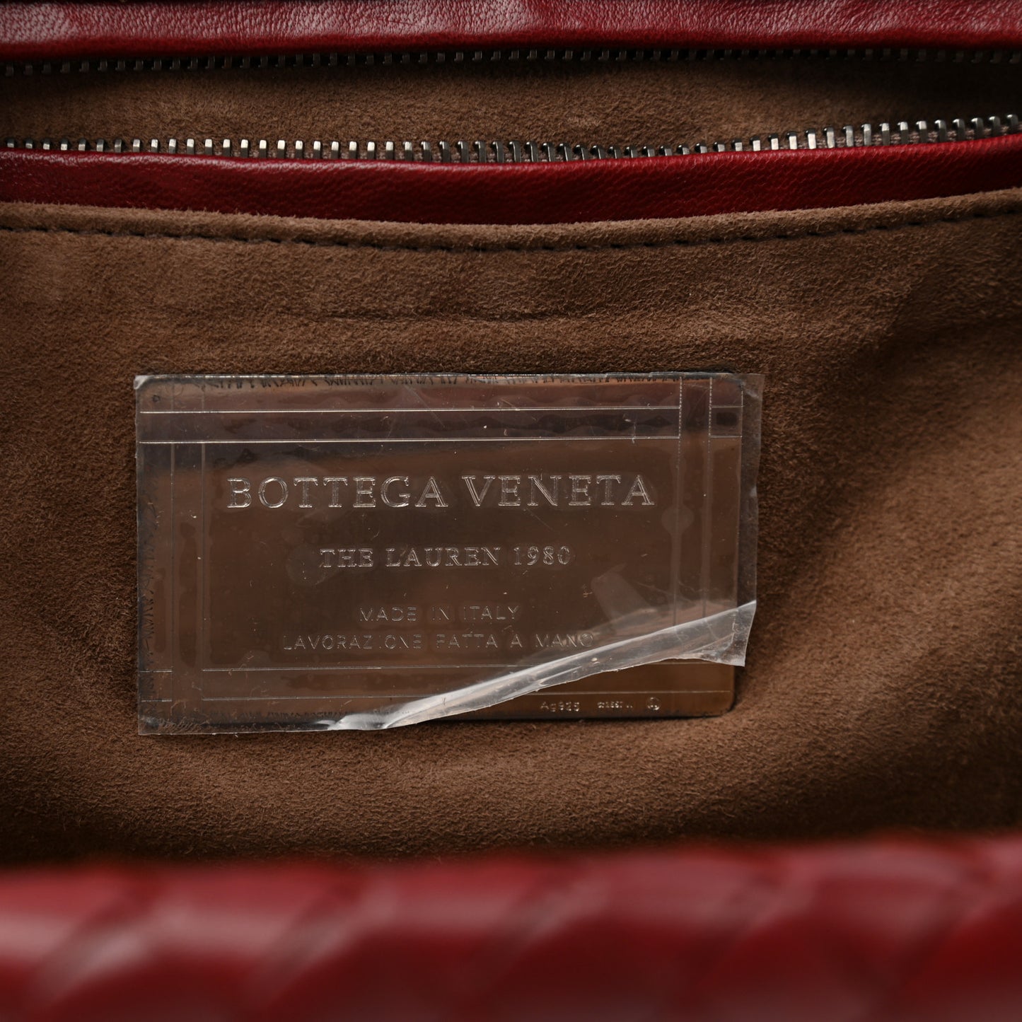 Nappa Intrecciato The Lauren 1980 Clutch Gigolo Red