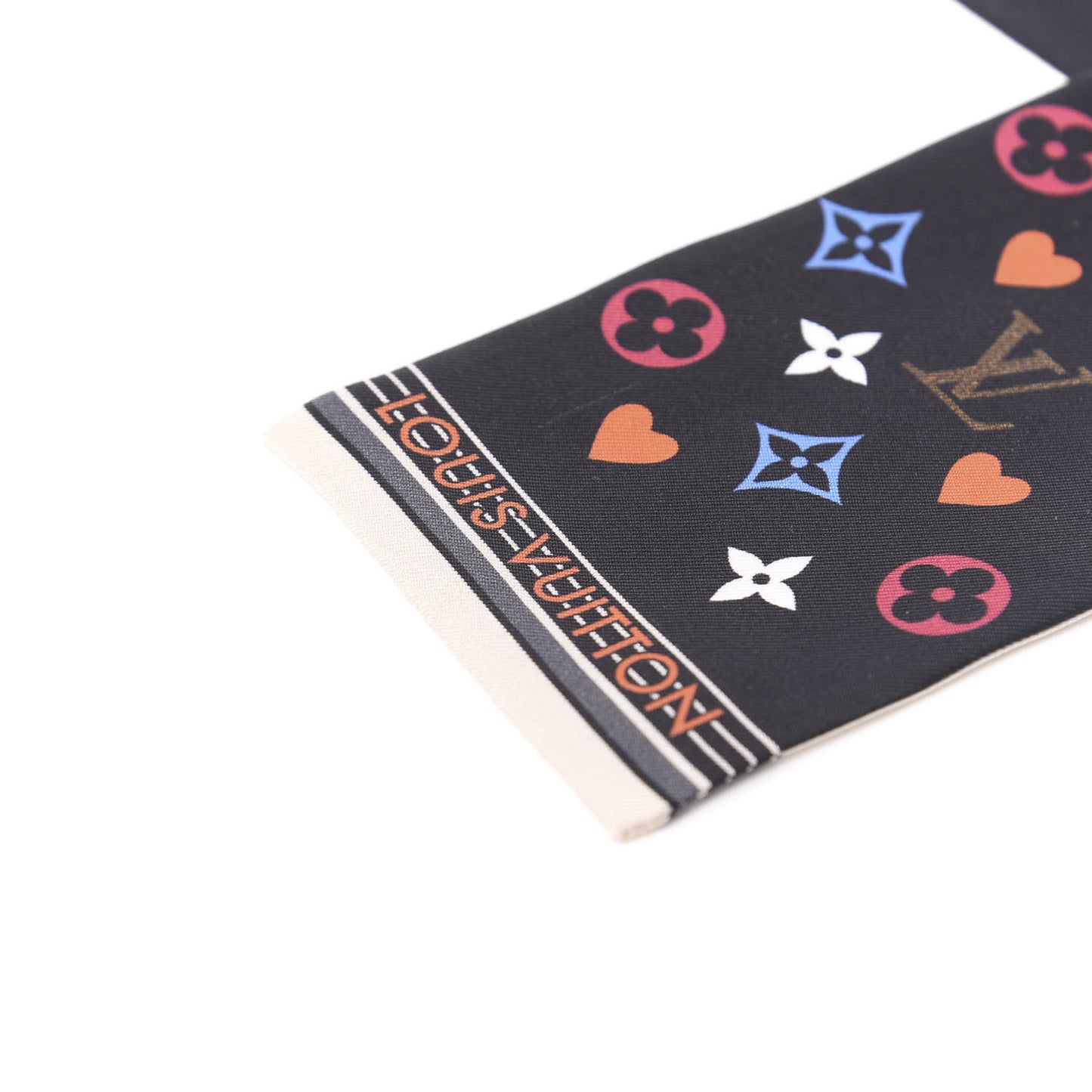Silk Game On Bandeau Black White