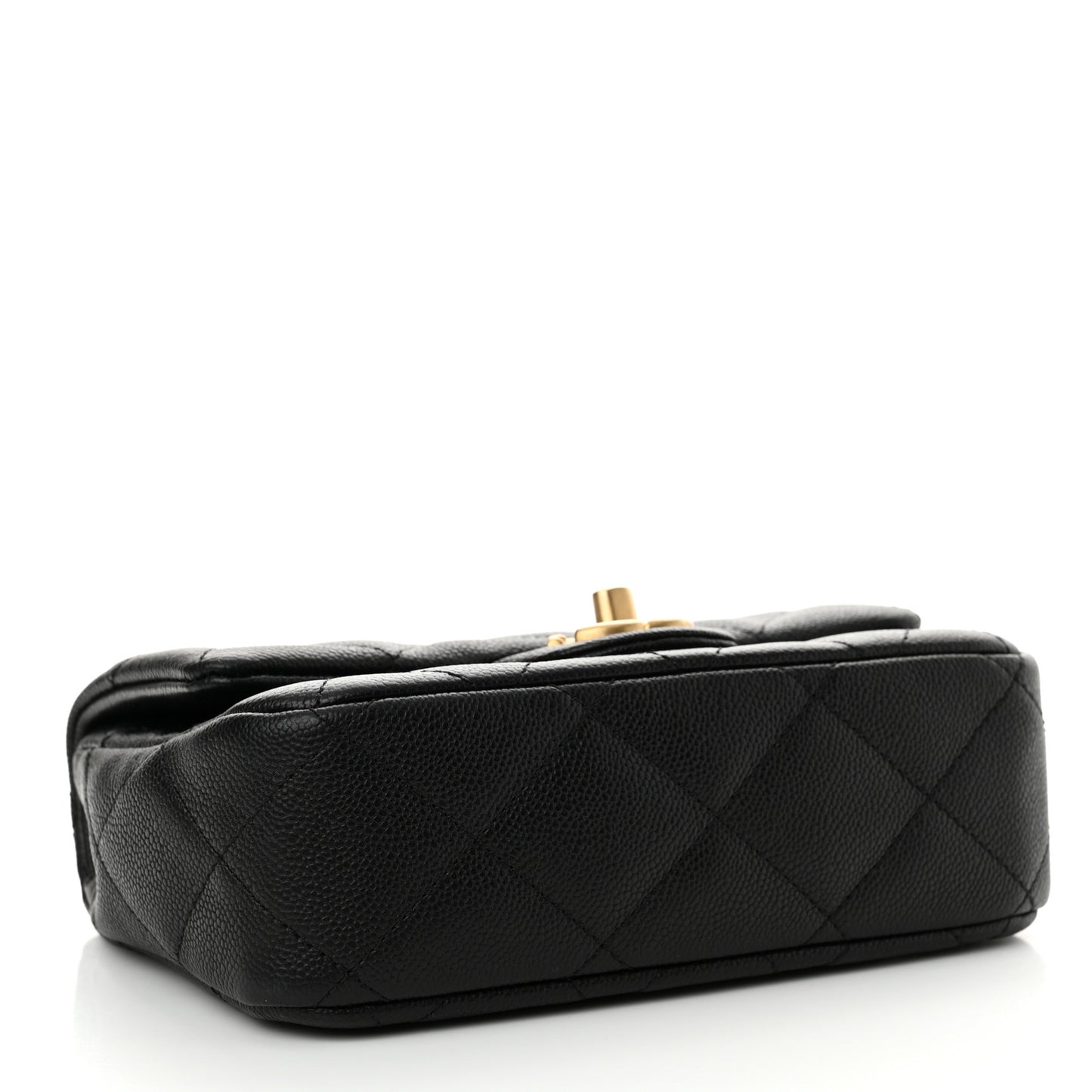 Caviar Quilted Mini Sweetheart Flap Black