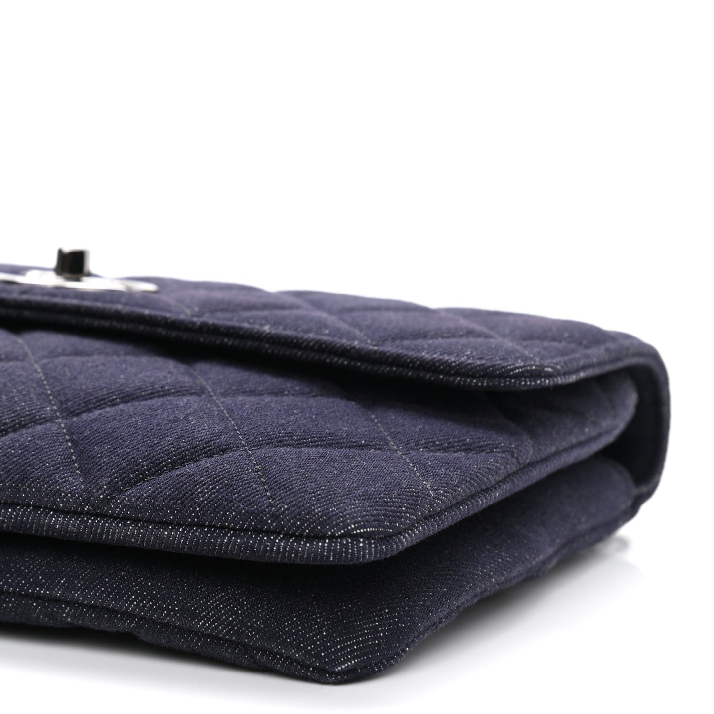 Denim Quilted Medium Trendy CC Flap