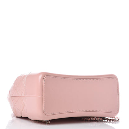 Chanel Aged Calfskin Quilted Gabrielle Backpack Light Pink 4 of 10