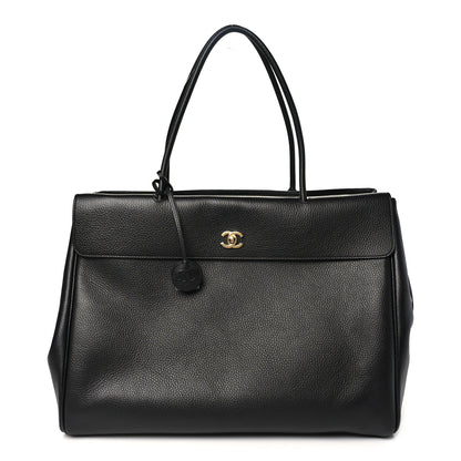 Chanel Grained Calfskin Large Urban Essentials Shopping Bag Black 1 of 10