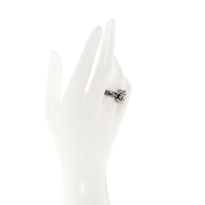 Chanel Crystal Pearl CC Ring 7 Silver 2 of 5