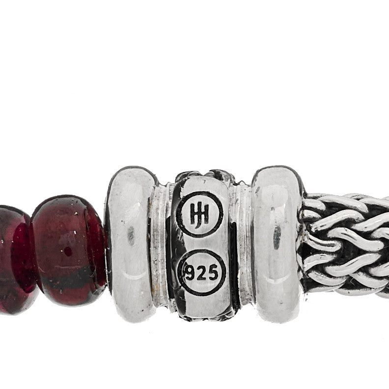 John Hardy Sterling Silver Pink Tourmaline Classic Chain Bracelet 3 of 3