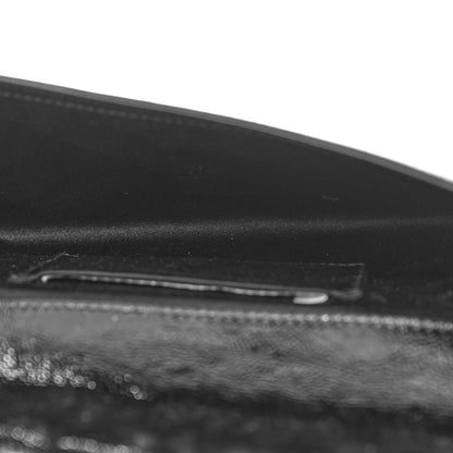 Saint Laurent Textured Patent Monogram Small Belle De Jour Clutch Black 5 of 9