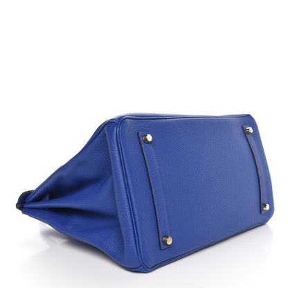 Hermes Togo Birkin 35 Bleu Electrique 5 of 33
