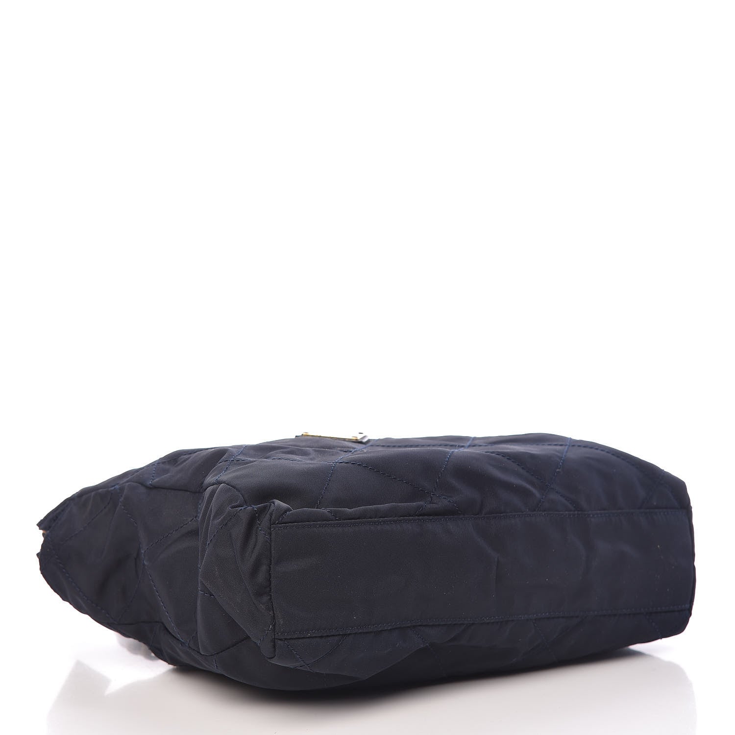 Prada Tessuto Nylon Quilted Shoulder Bag Blue 4 of 9