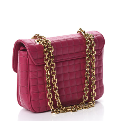 Celine Calfskin Quilted Medium C Bag Pink 3 of 11