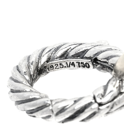 David Yurman Sterling Silver 18K Yellow Gold 12mm Large Oval Link Bracelet 4 of 4