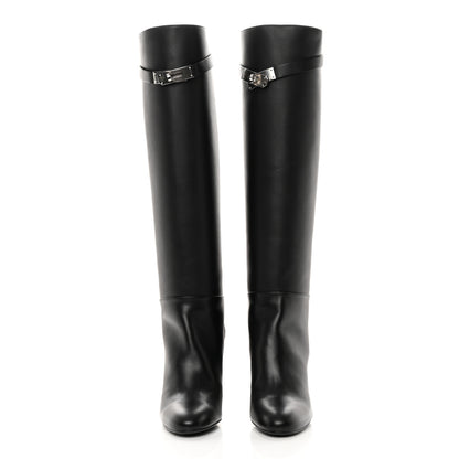 Hermes Heritage Calfskin Story Boots 38.5 Black 2 of 9