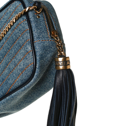 Saint Laurent Denim Matelasse Monogram Mini Lou Camera Bag California Blue 12 of 12