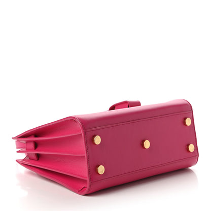 Saint Laurent Calfskin Nano Sac De Jour Lipstick Fuchsia 4 of 11