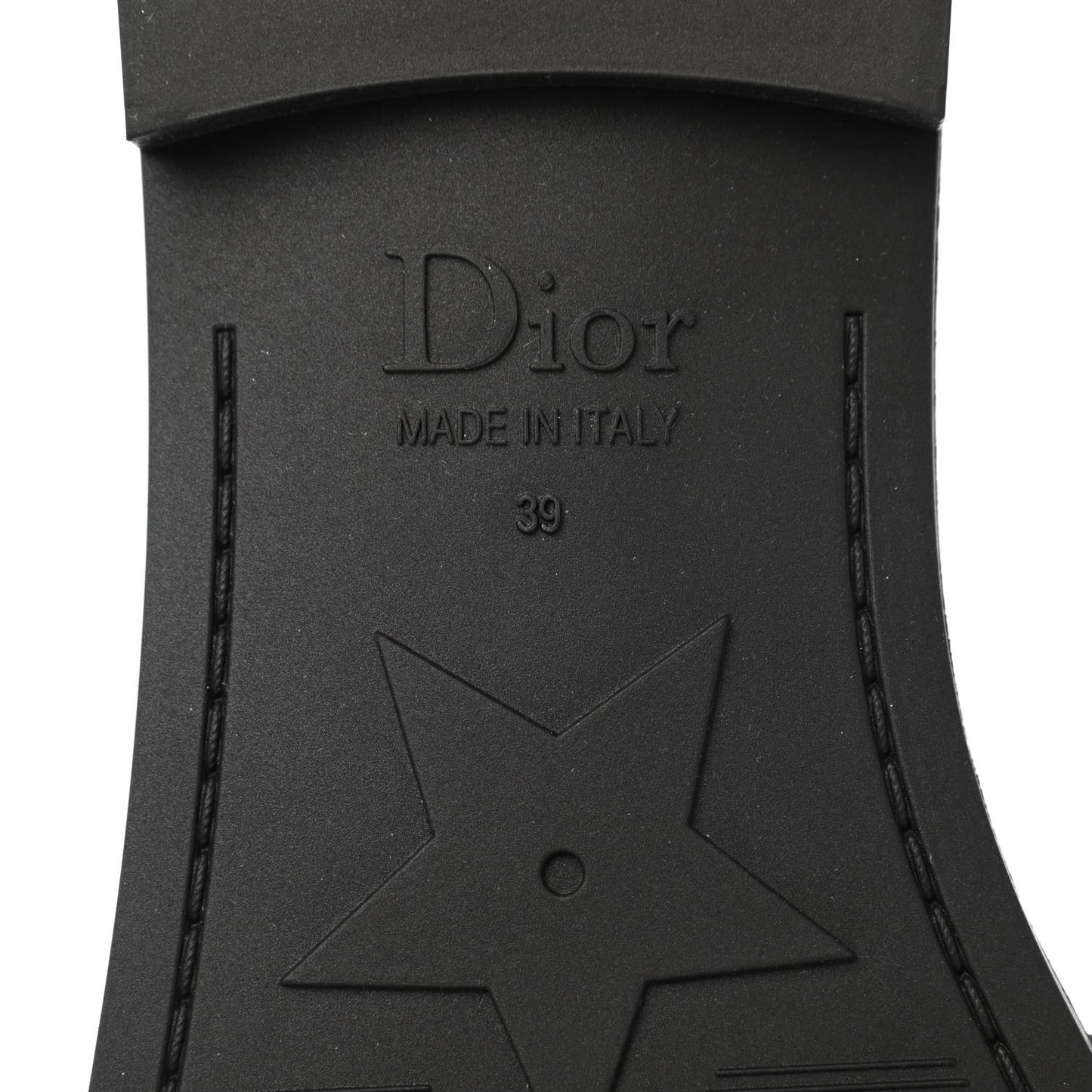 Matte Calfskin Pearl Dio(r)evolution Slide Sandals 39 Black