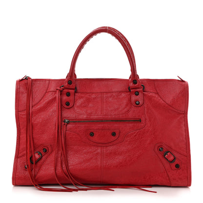 Balenciaga Agneau Classic Hardware Work Rouge Coquelicot 1 of 10