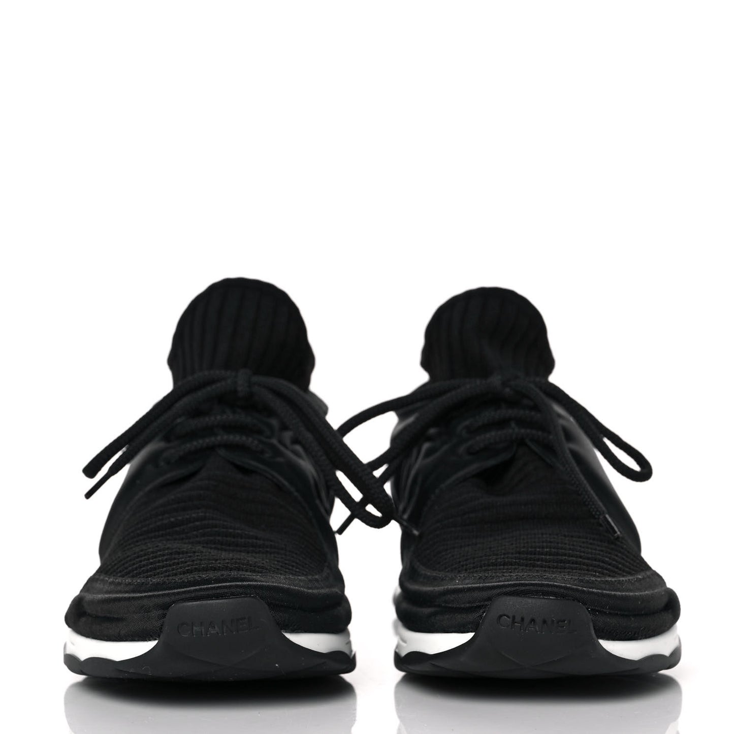 Stretch Fabric Womens CC Sneakers 39 Black