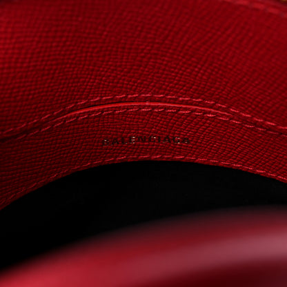 Balenciaga Grained Calfskin XXS Ville Top Handle Bag Rouge Coquelicot 7 of 9