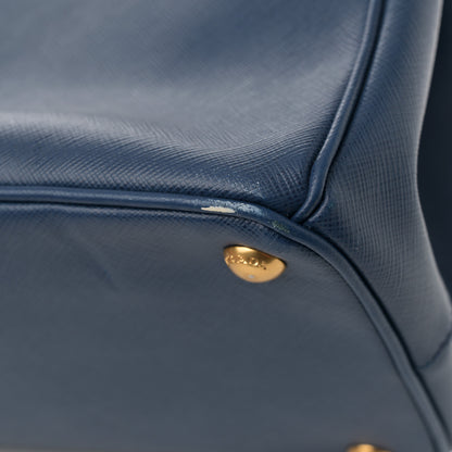 Prada Saffiano Medium Galleria Double Zip Tote Bluette 13 of 22