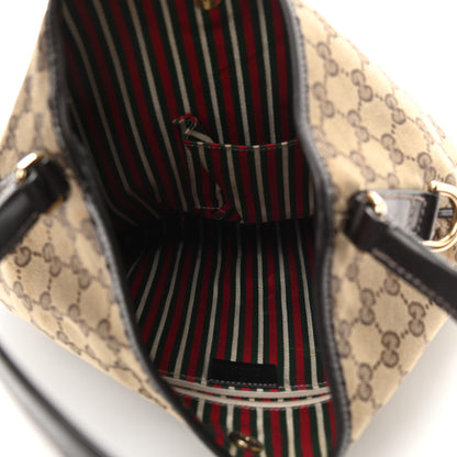Gucci Monogram Medium New Britt Hobo Dark Brown 5 of 10
