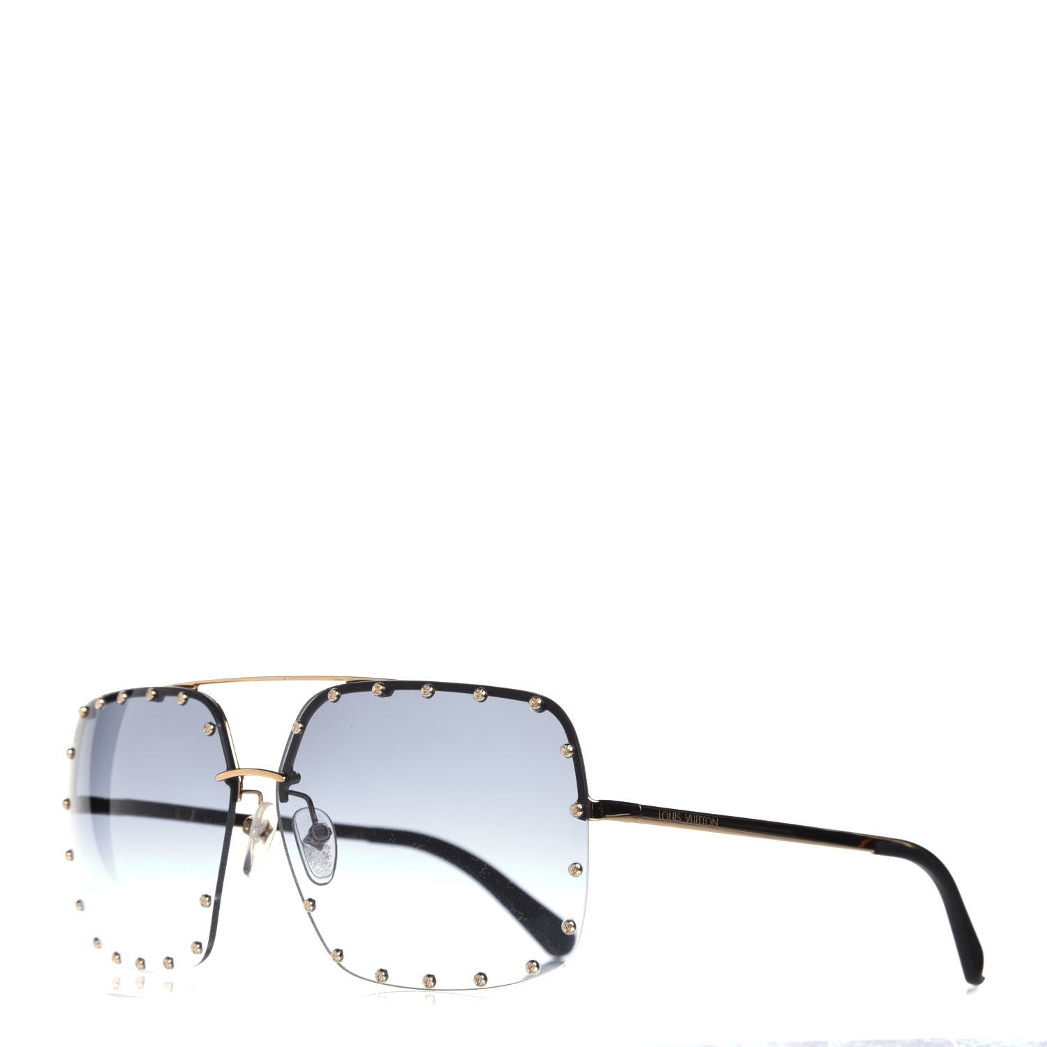 Louis Vuitton The Party Square Sunglasses Z2354W Blue 1 of 8