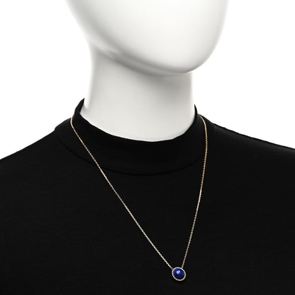 Van Cleef & Arpels 18K Yellow Gold Lapis Lazuli Perlee Couleurs Pendant Necklace 2 of 5