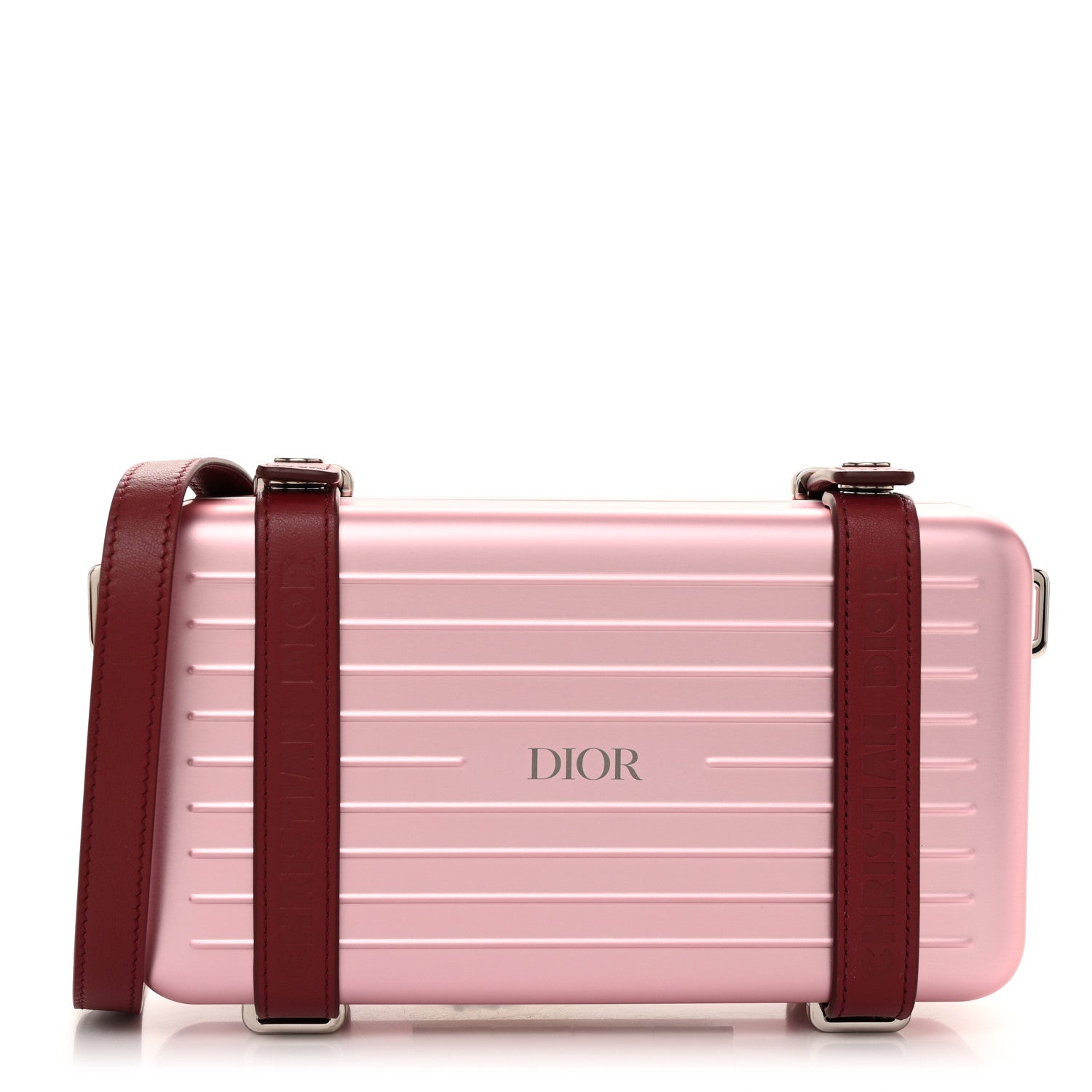 Christian Dior X RIMOWA Aluminum Personal Clutch On Strap Rose 1 of 11