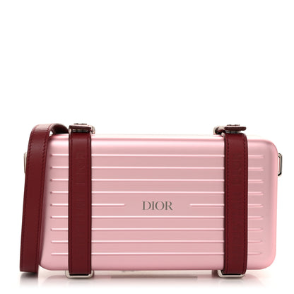 Christian Dior X RIMOWA Aluminum Personal Clutch On Strap Rose 1 of 11