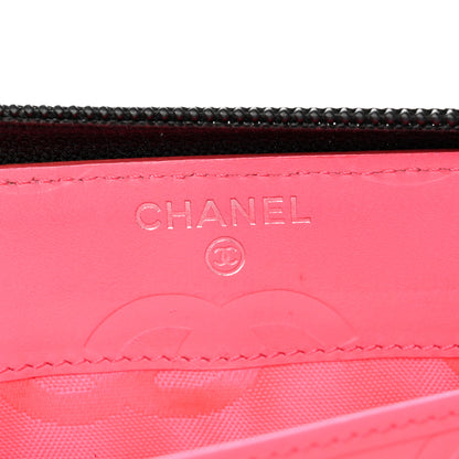 Chanel Calfskin Quilted Cambon Large Gusset Zip Around Wallet Black 6 of 8