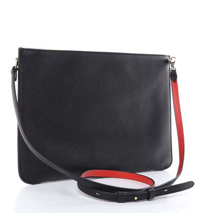 Christian Louboutin Calfskin Beaded Loubiclutch Star Clutch Black 3 of 7