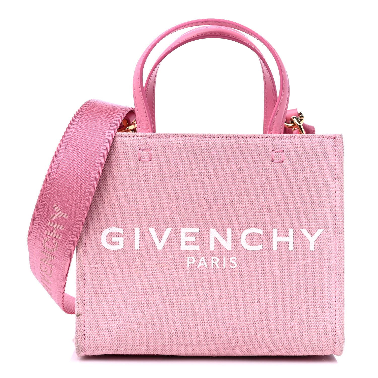Givenchy Canvas Mini G Shopping Tote Bright Pink 1 of 12