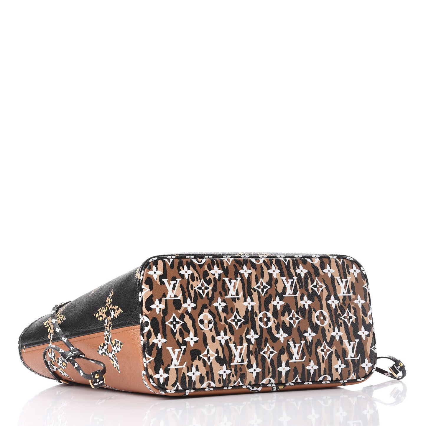 Monogram Giant Jungle Neverfull MM Black