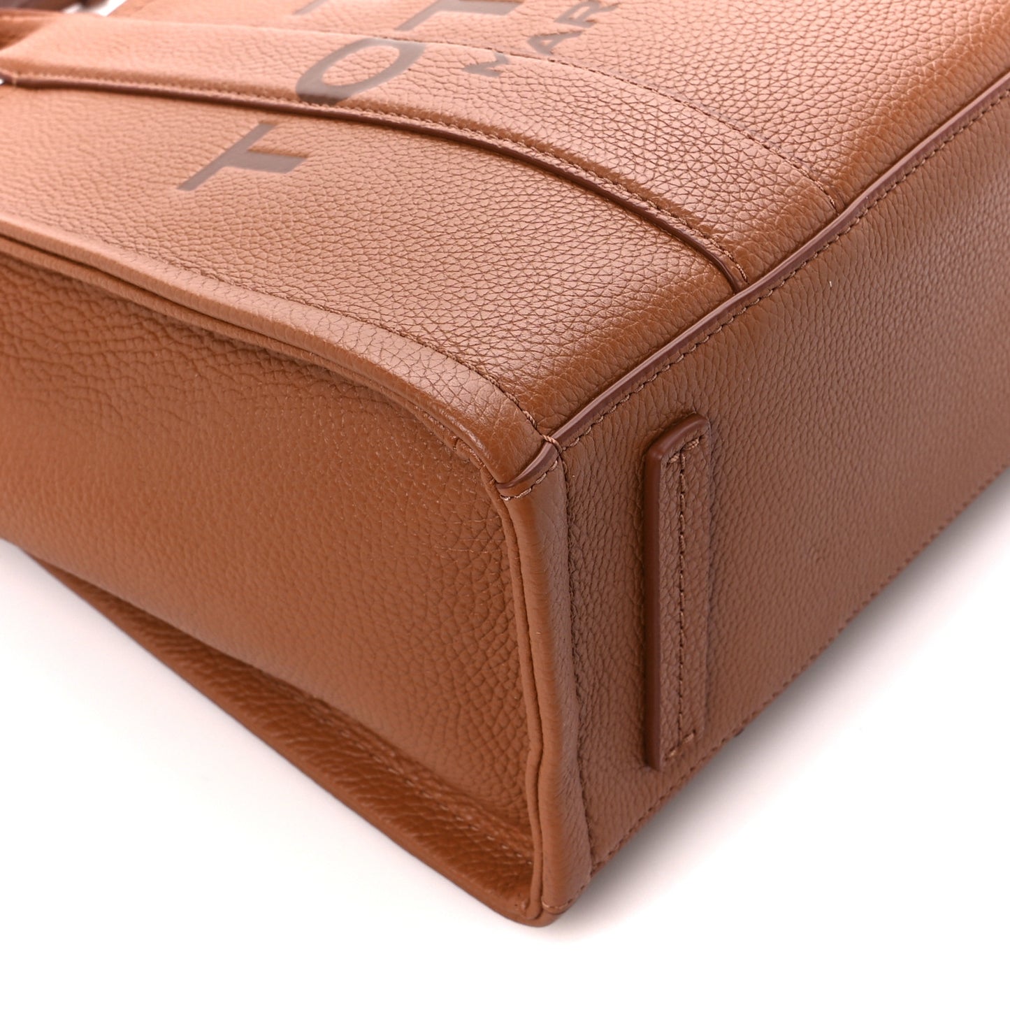 Grained Calfskin Small The Tote Bag Argan Oil