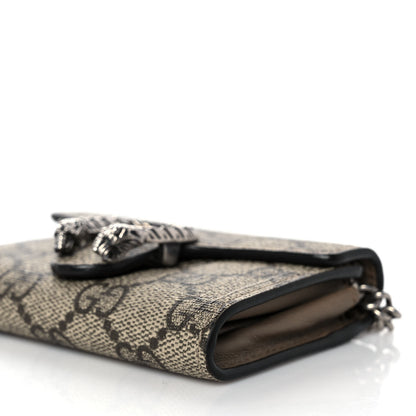 Gucci GG Supreme Monogram Dionysus Coin Purse Taupe 8 of 9