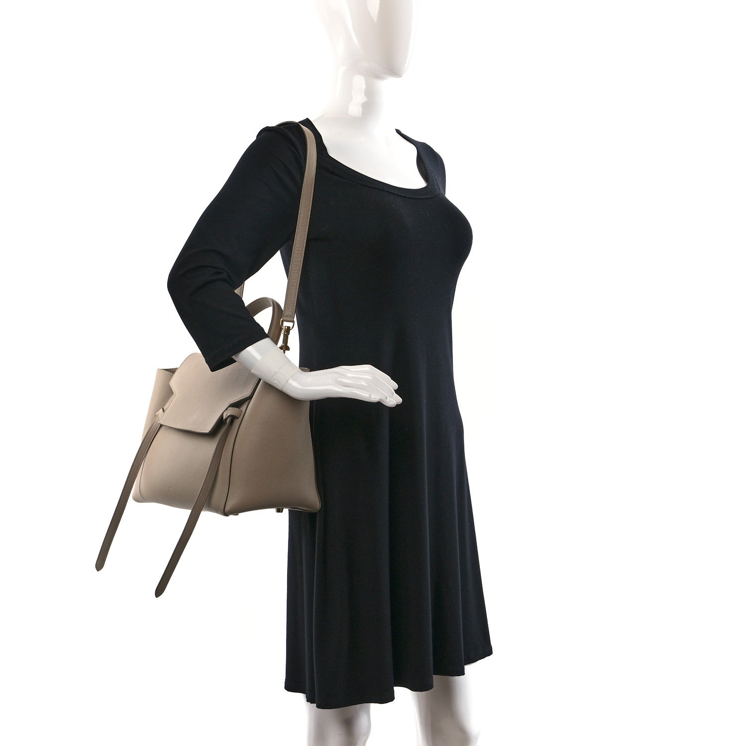 Celine Grained Calfskin Mini Belt Bag Light Taupe 2 of 11
