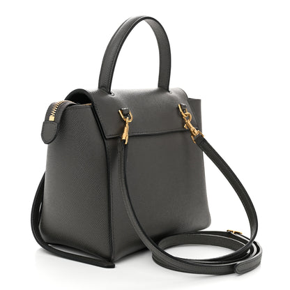 Celine Grained Calfskin Nano Belt Bag Grey 3 of 12