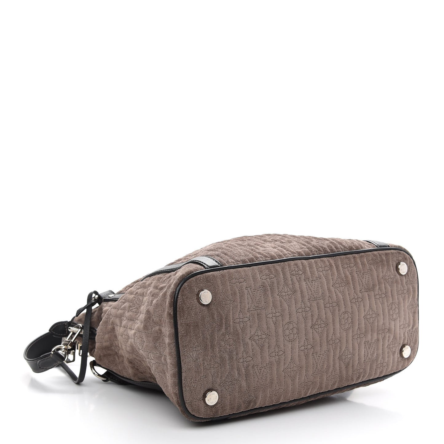 Monogram Suede Antheia IXIA PM Brown