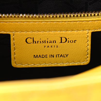 Christian Dior Lambskin Cannage Medium Lady Dior Yellow 6 of 10