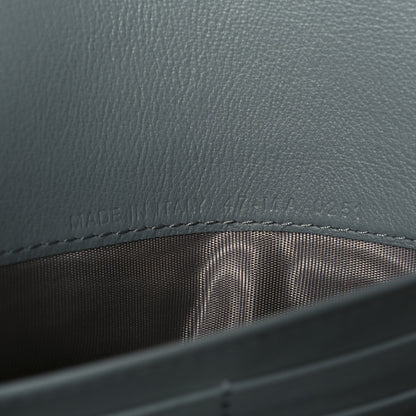 Christian Dior Oblique Saddle Chain Long Wallet Grey 8 of 13