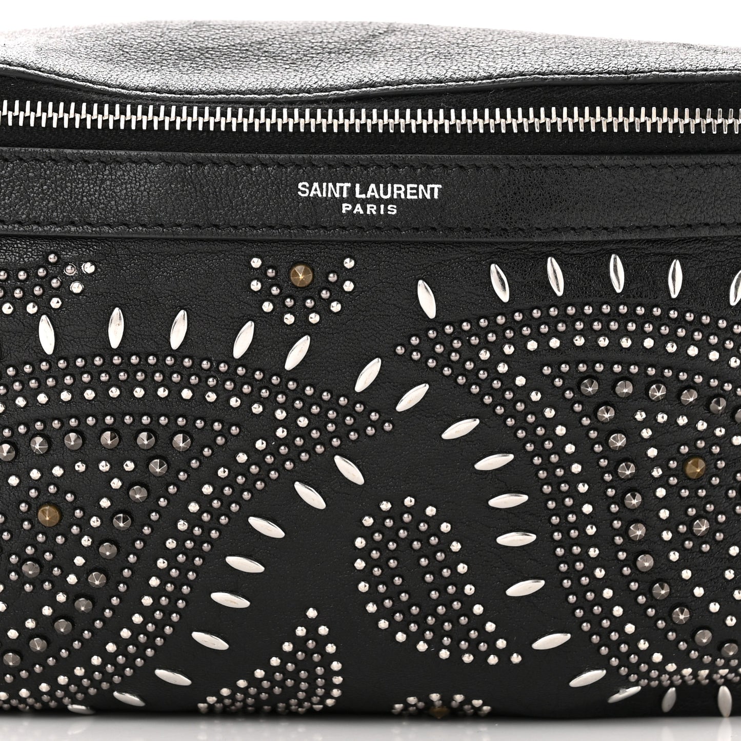 Calfskin Studded Marsupio Belt Bag Black