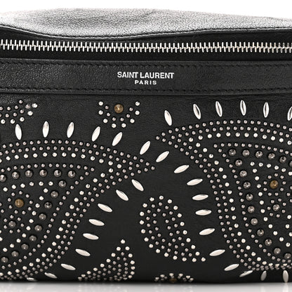 Saint Laurent Calfskin Studded Marsupio Belt Bag Black 8 of 11