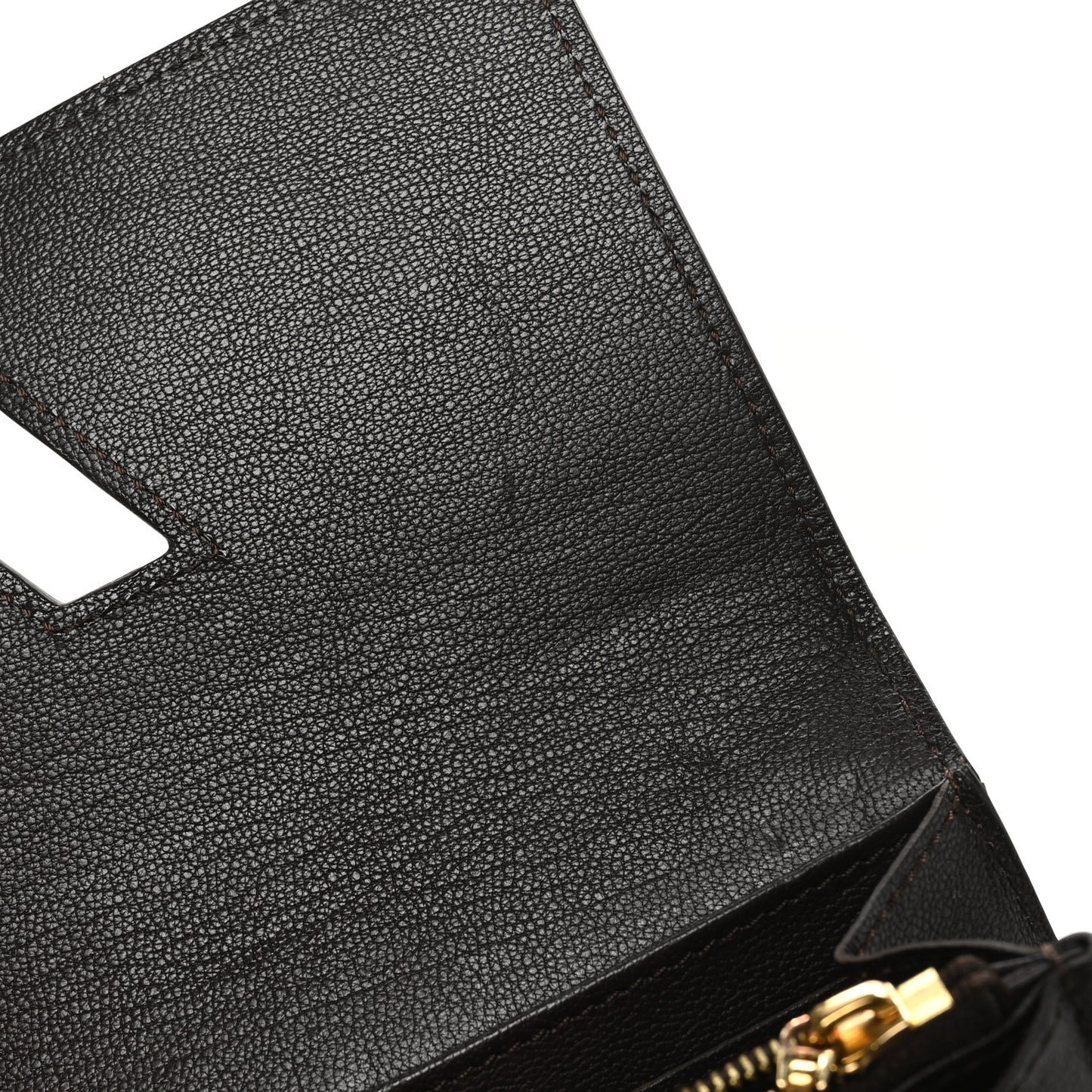 Snakeskin Twist Wallet Brown