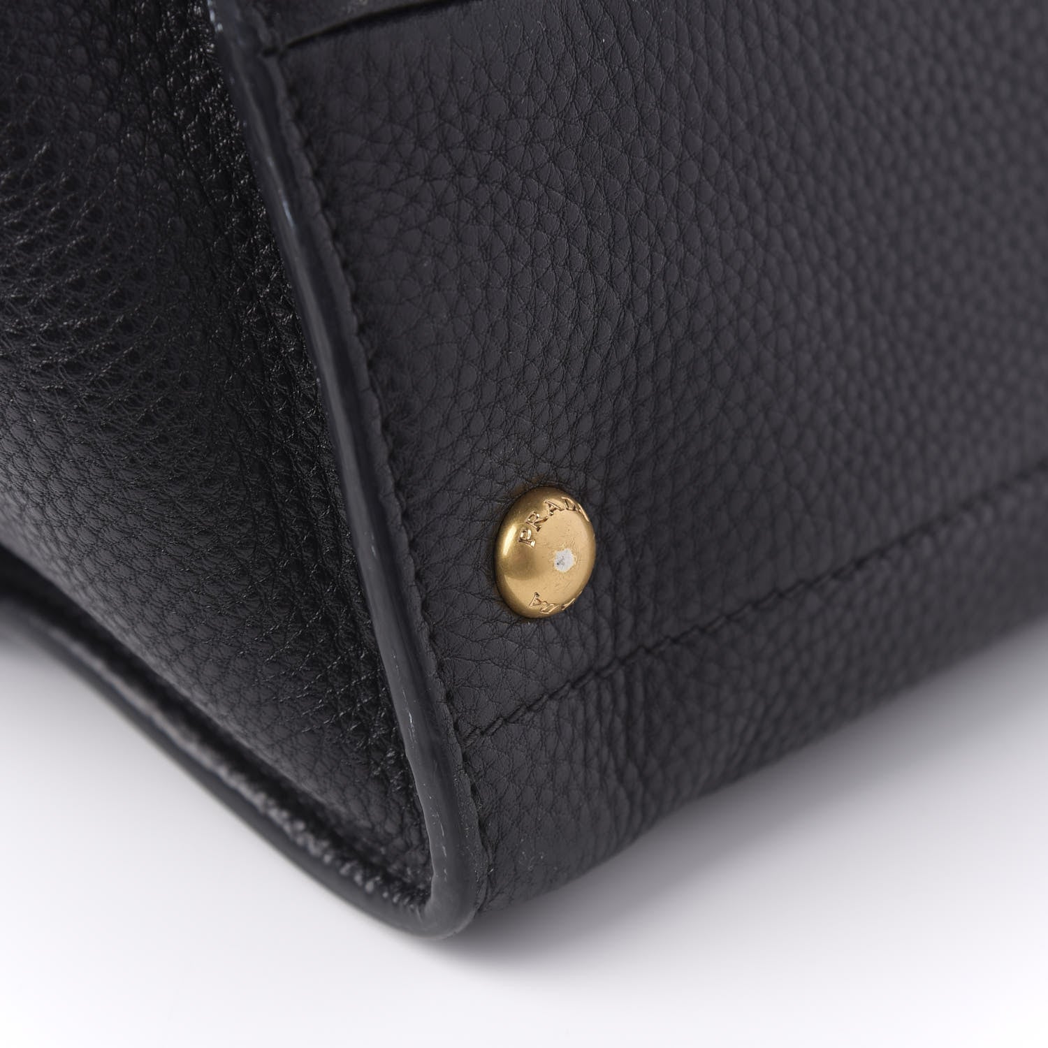 Prada Vitello Daino Tote Black 14 of 15