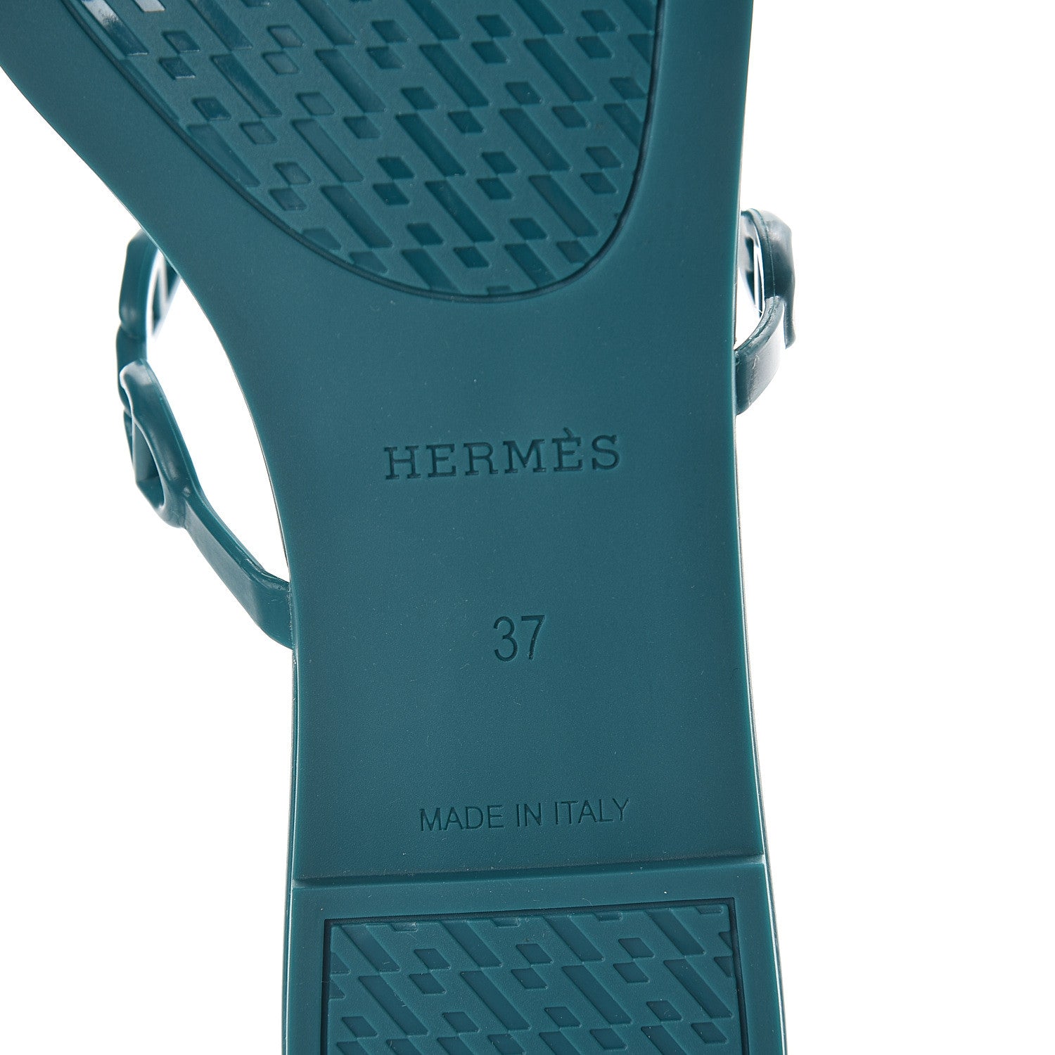 Hermes TPU Rivage Sandals 37 Vert d'Ete 6 of 7