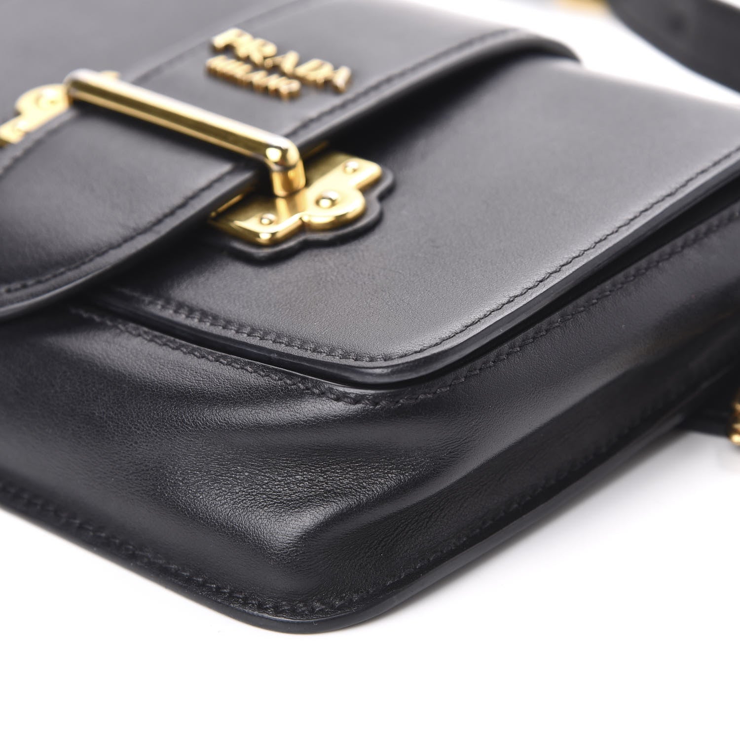 Prada City Calf Cahier Belt Bag Black 9 of 11