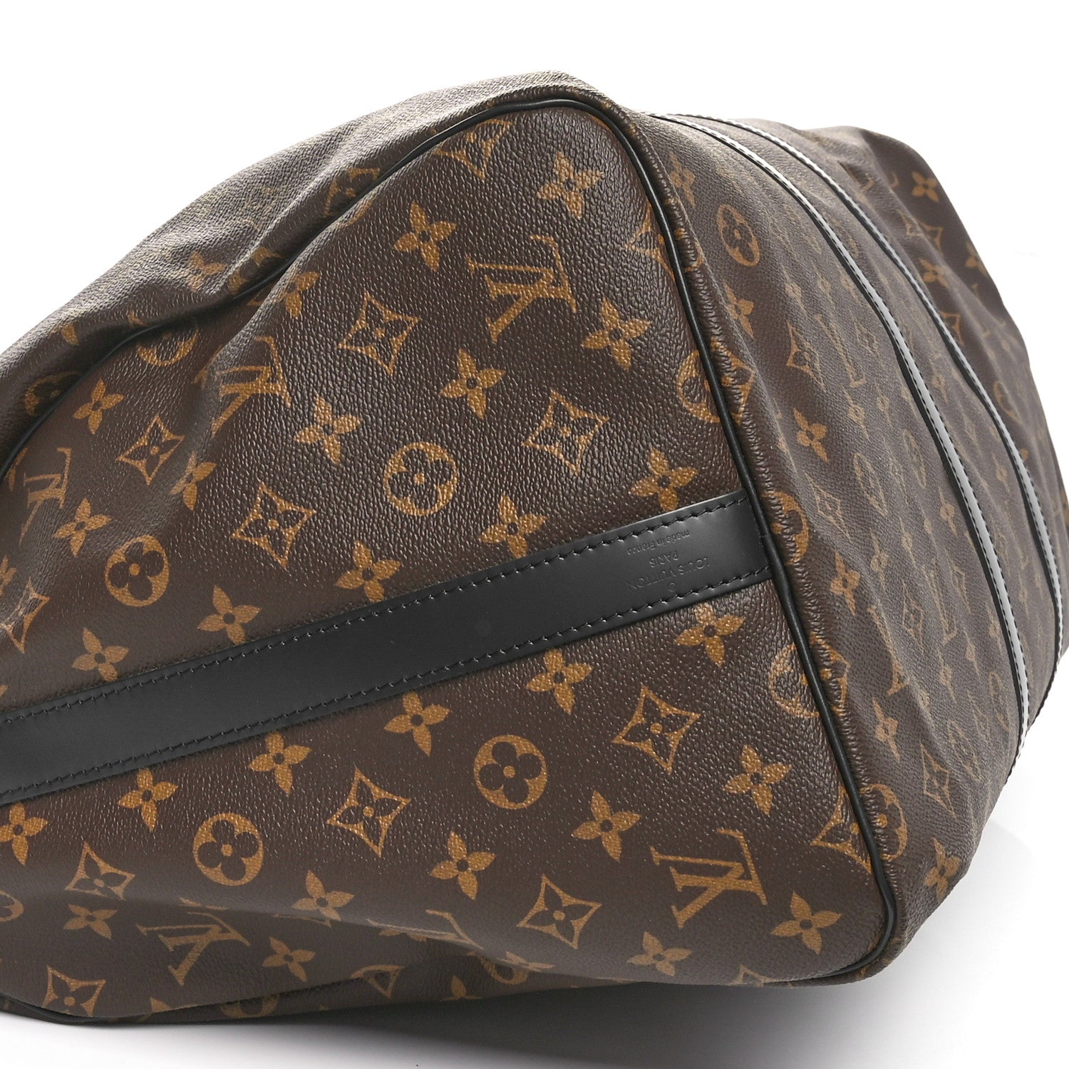 Louis Vuitton Monogram Macassar Keepall Bandouliere 55 8 of 9