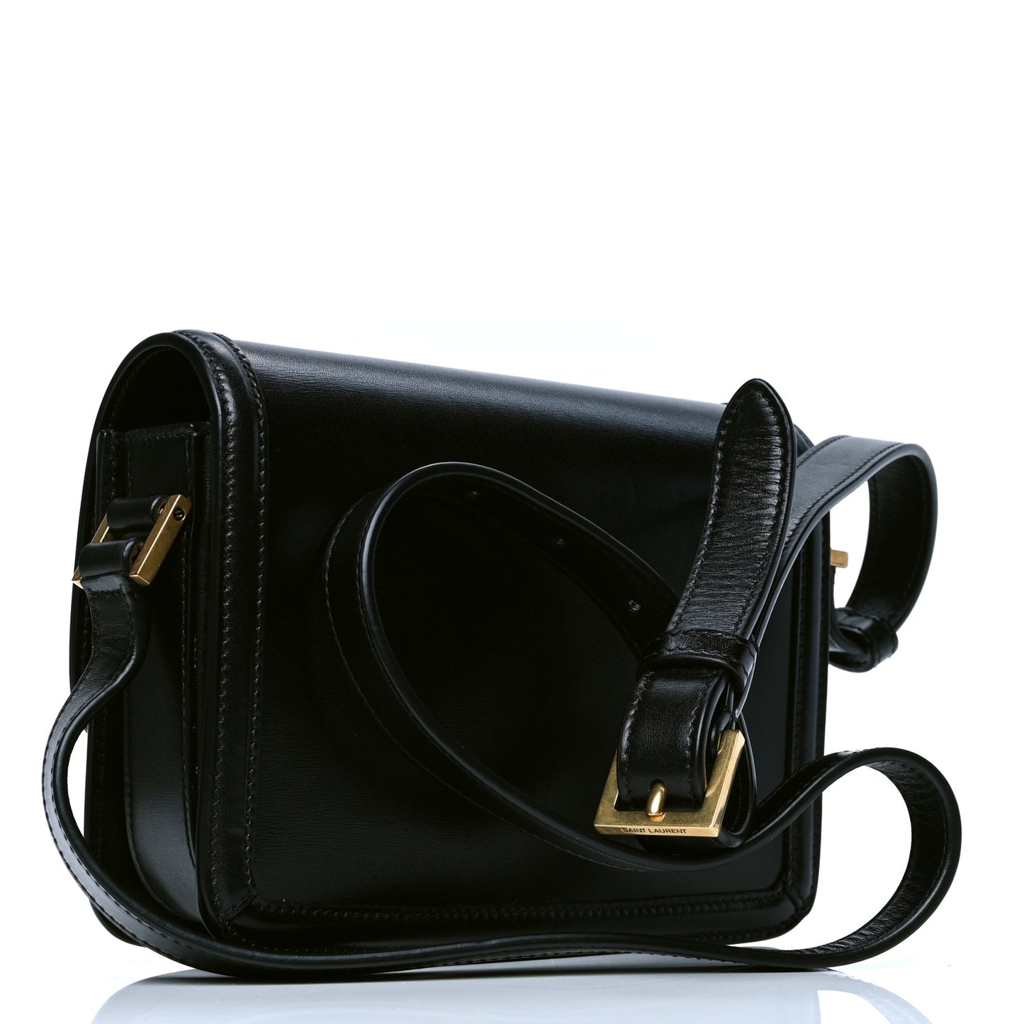 Smooth Calfskin Small Solferino Satchel Black